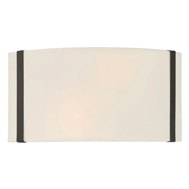 Kendal Collection - Wall Sconce - W:33cm - Matte Black Frame