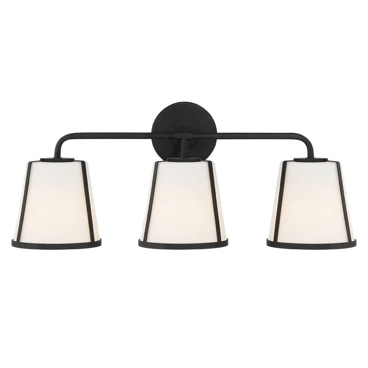 Kendal Collection - 3 Light - Wall Sconce - Matte Black Frame