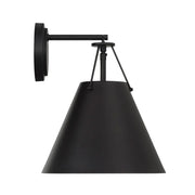 Keenan Collection - 1 Light - Wall Sconce - Matte Black Frame - W:32cm
