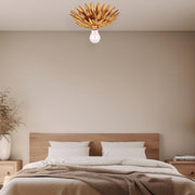 Laurel Collection - Flush Mount - Antique Gold