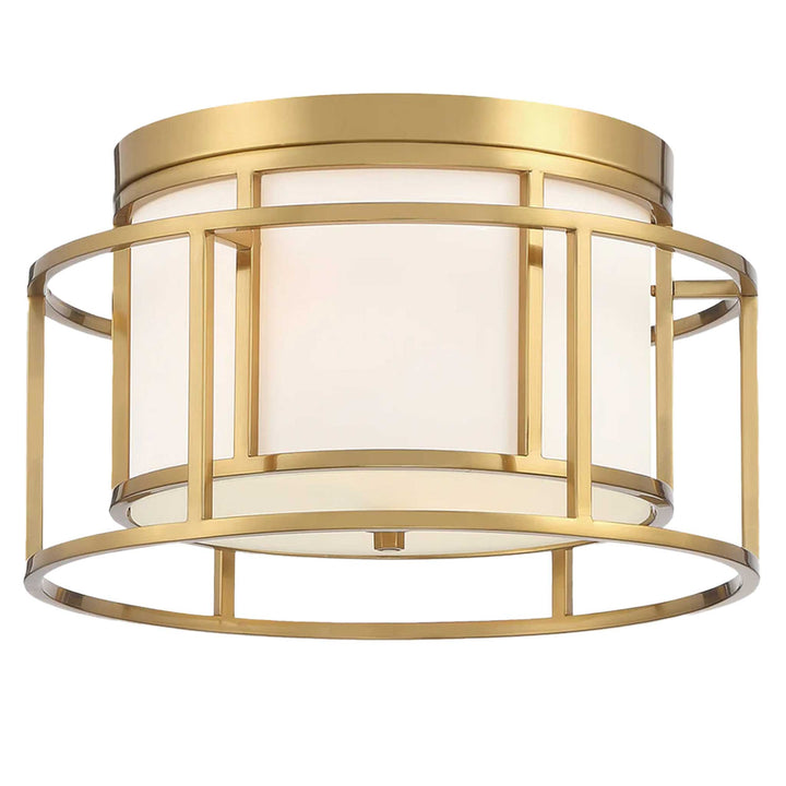 Dixon Collection - Flush Mount Chandelier- W:38cm - Satin Brass Frame