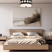 Luxo Collection Flush Mount - Matte Black