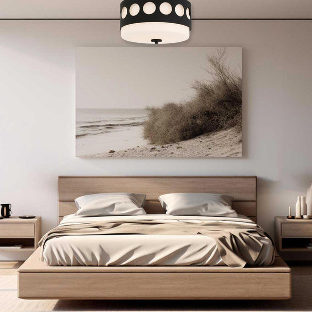 Luxo Collection Flush Mount - Matte Black