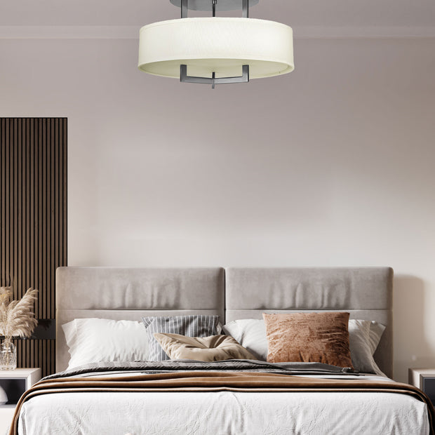 Bowery Collection - Flush Mount - Antique Nickel