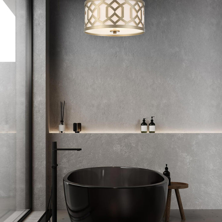 Niles Collection - Flush Mount - Satin Brass