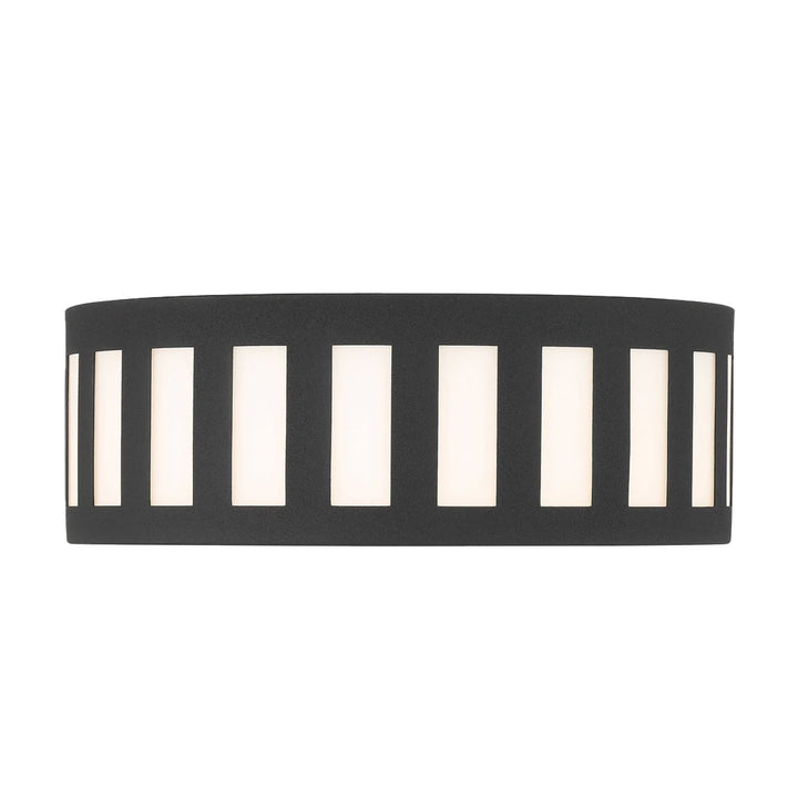 Kirby Collection - Flush Mount Chandelier - Matte Black Frame - W:36cm - Designer Chandelier Australia