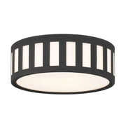 Kirby Collection - Flush Mount Chandelier - Matte Black Frame - W:36cm