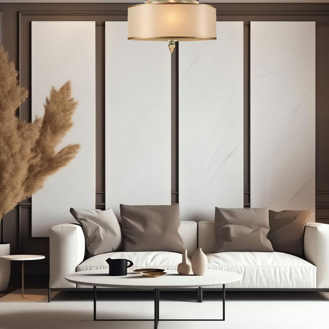 Norwalk Collection - Antique Brass Flush Mount