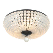 Seneca Collection - Matte Black Flush Mount - W:40cm