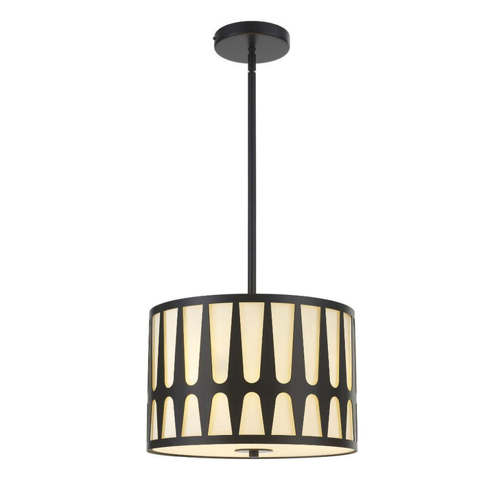 Shyla Collection - Pendant - Matte Black - W:38cm