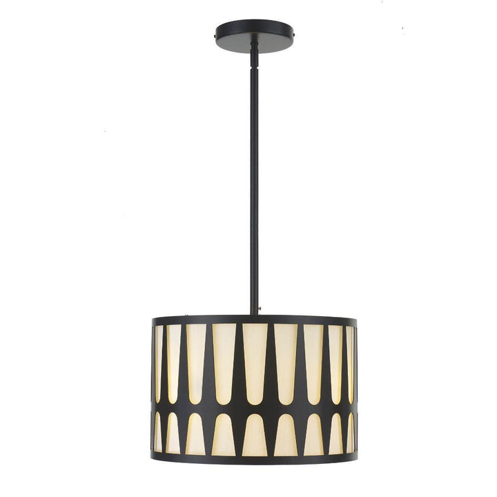 Shyla Collection - Pendant - Matte Black - W:38cm