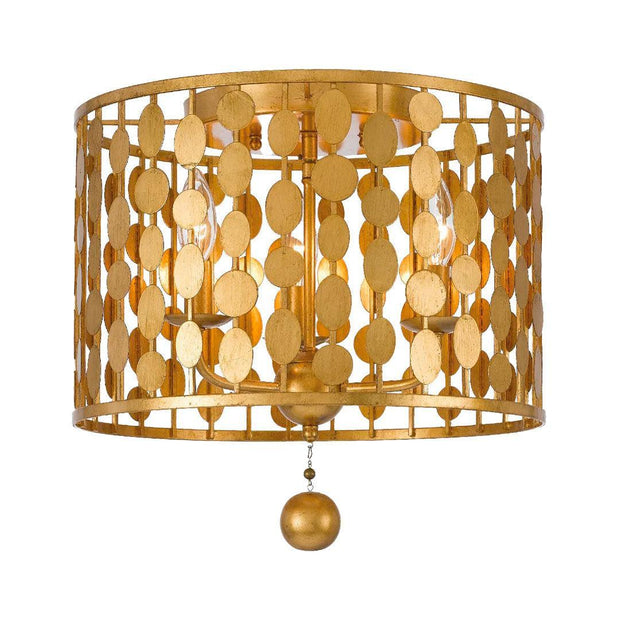 Zucca Collection - Gold Flush Mount