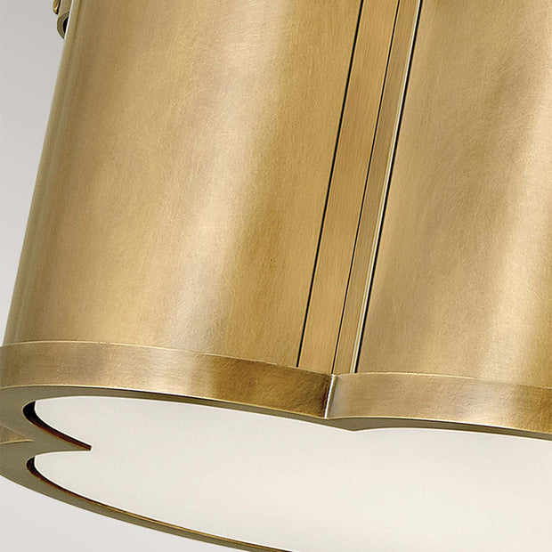 Zodiac Collection - Flush Mount - Satin Brass