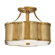 Zodiac Collection - Flush Mount - Satin Brass