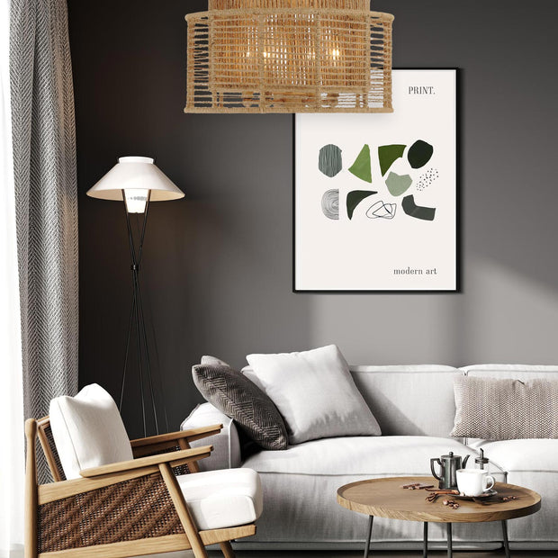 Jana Collection - Flush Mount - Rattan