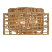 Jana Collection - Flush Mount - Rattan