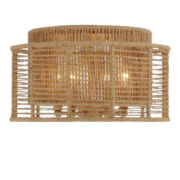 Jana Collection - Flush Mount - Rattan