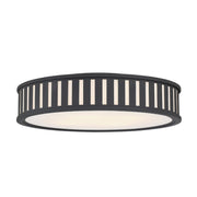 Kirby Collection - Flush Mount Chandelier - Matte Black Frame - W:57cm