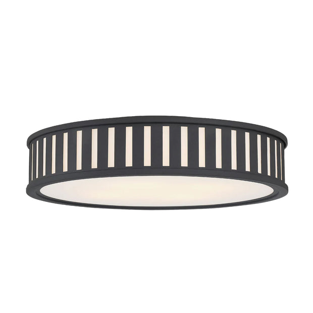 Kirby Collection - Flush Mount Chandelier - Matte Black Frame - W:57cm
