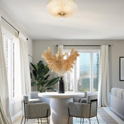 Seneca Collection - Gold Flush Mount - W:46cm