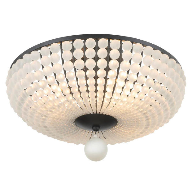Seneca Collection - Matte Black Flush Mount  - W:46cm