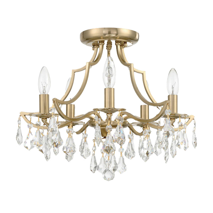 Dakota Collection - 5 Lights Flush Mount - Gold - Designer Chandelier Australia