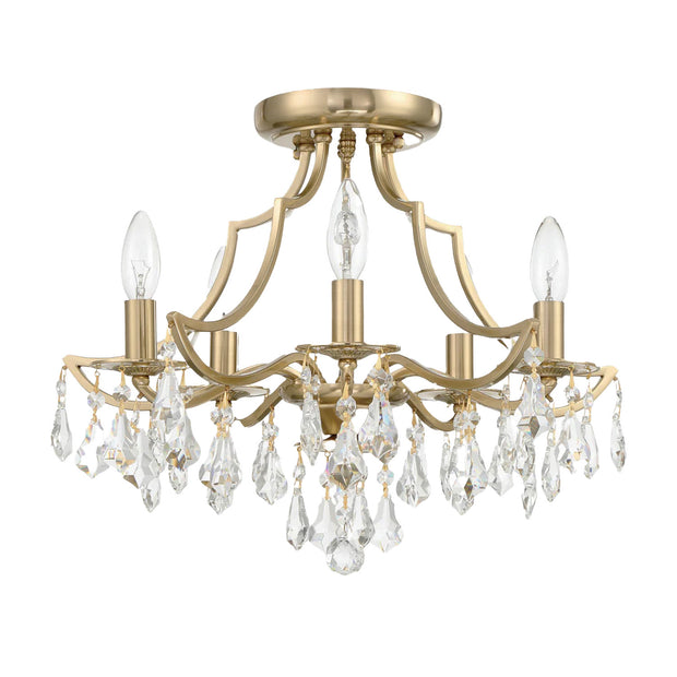 Dakota Collection - 5 Lights Flush Mount - Gold