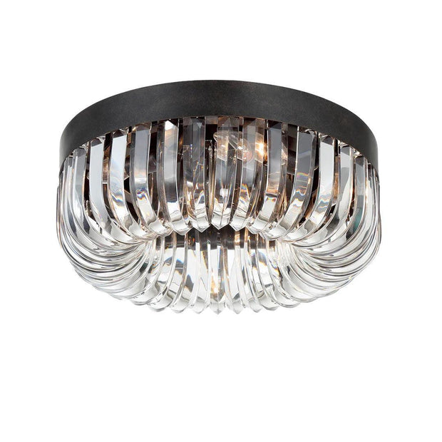 Clover Collection - Semi Flush Mount - Charcoal Bronze