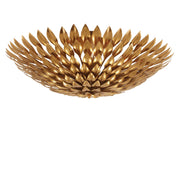 Laurel Collection - 6 Lights Flush Mount - Antique Gold