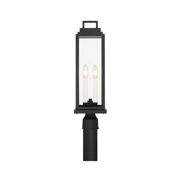 Atlas Collection - 4 Light - Outdoor Post Chandelier - Matte Black - W:16.5cm