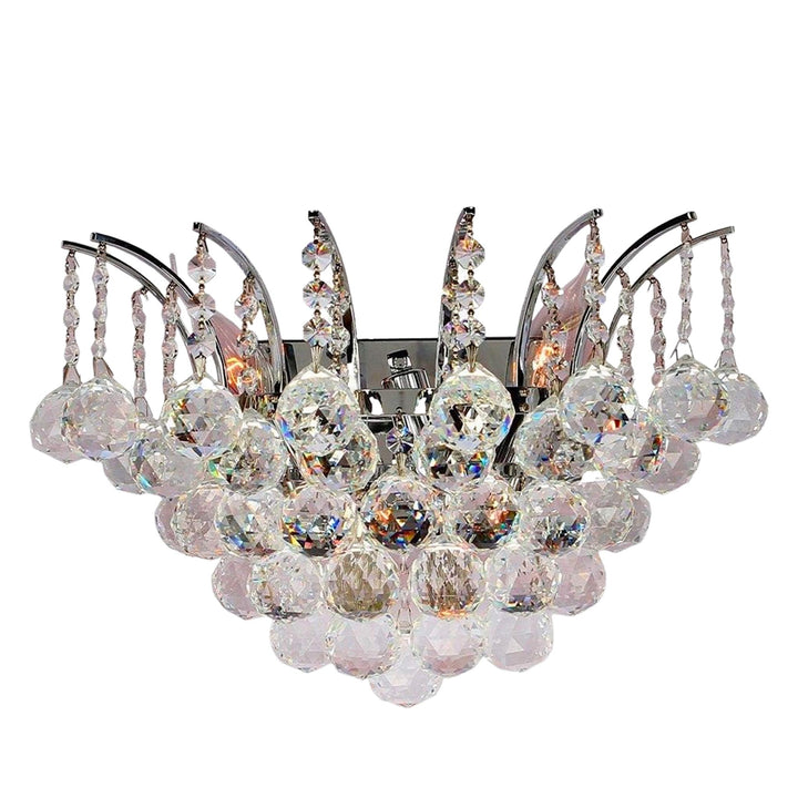 Cascading Empress Wall Sconce - Chrome - W:40cm - Designer Chandelier Australia
