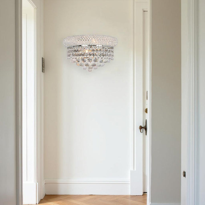 Royal Empress Wall Sconce - Chrome - 30cm - Designer Chandelier Australia