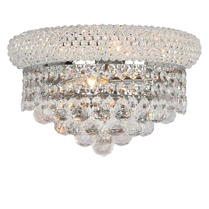 Royal Empress Wall Sconce - Chrome - 30cm - Designer Chandelier Australia