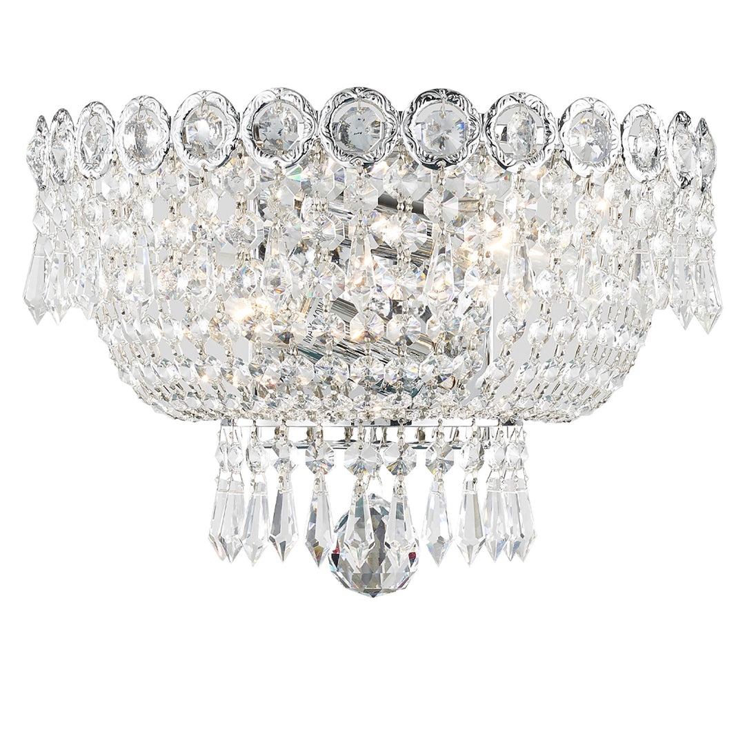 Empire Wall Sconce Light - CHROME - W:30cm - Designer Chandelier Australia