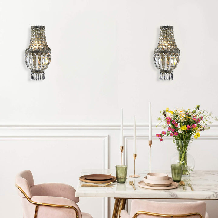 French Basket Wall Sconce Light - Antique Bronze - W:20cm - Designer Chandelier Australia