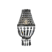 French Basket Wall Sconce Light - Antique SILVER- W:15cm