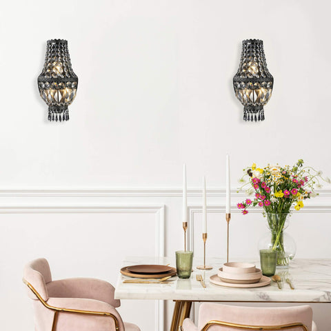 Basket shop wall sconce
