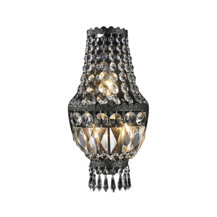French Basket Wall Sconce Light - Antique SILVER - W:20cm - Designer Chandelier Australia