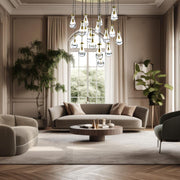 Rayne Collection - Round Cluster - W: 100cm H: 150cm - Brass
