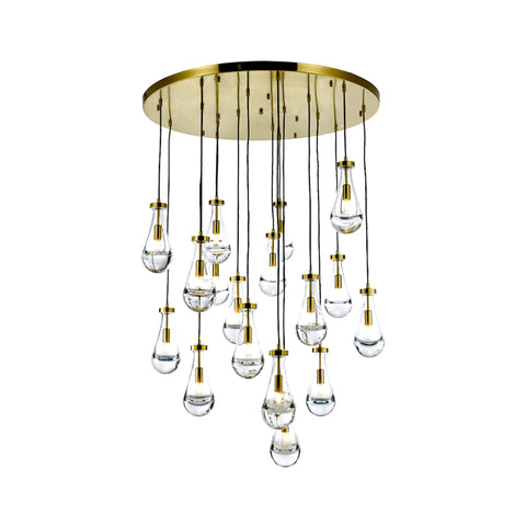 Rayne Collection - Round Cluster - W: 100cm  H: 150cm - Brass