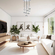 Rayne Collection - Round Cluster - W:50cm H:100cm- Chrome