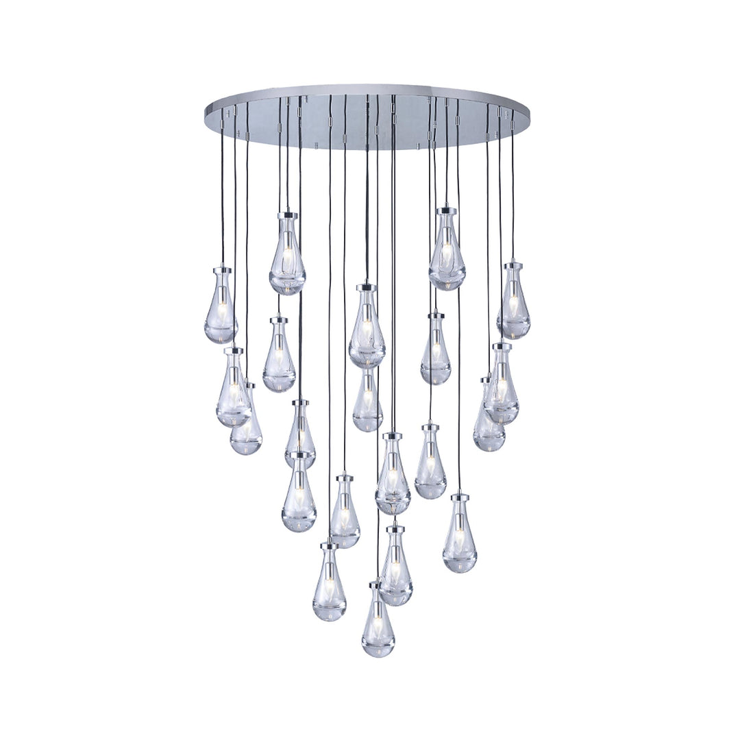 Rayne Collection - Round Cluster - W: 120cm H: 200cm - Chrome
