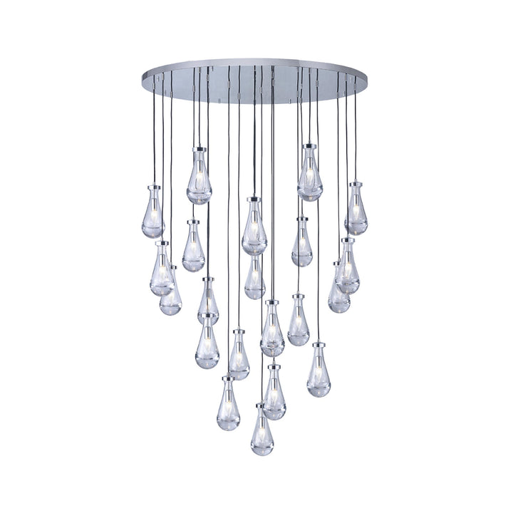 Rayne Collection - Round Cluster - W: 120cm H: 200cm - Chrome