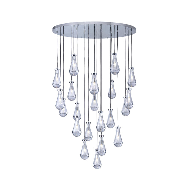 Rayne Collection - Round Cluster - W: 120cm H: 200cm - Chrome