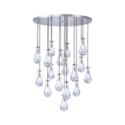 Rayne Collection - Round Cluster - W: 100cm H: 150cm - Polished Nickel