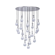 Rayne Collection - Round Cluster - W: 120cm  H: 200cm - Polished Nickel