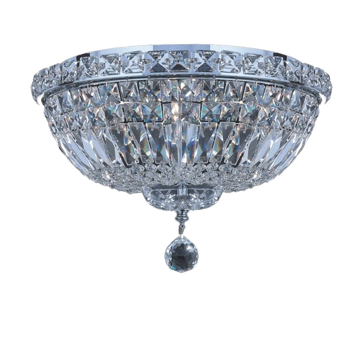 Empress Flush Mount Basket Chandelier - CHROME - W:35cm - Designer Chandelier Australia