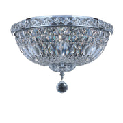 Empress Flush Mount Basket Chandelier - CHROME - W:35cm