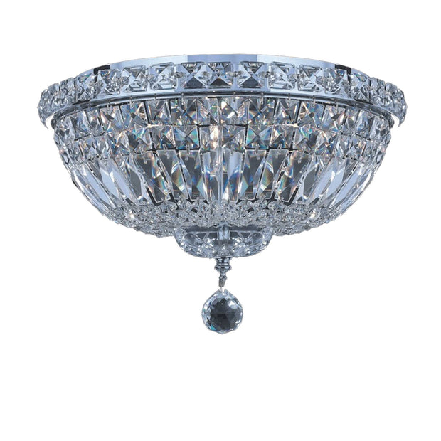 Empress Flush Mount Basket Chandelier - CHROME - W:35cm