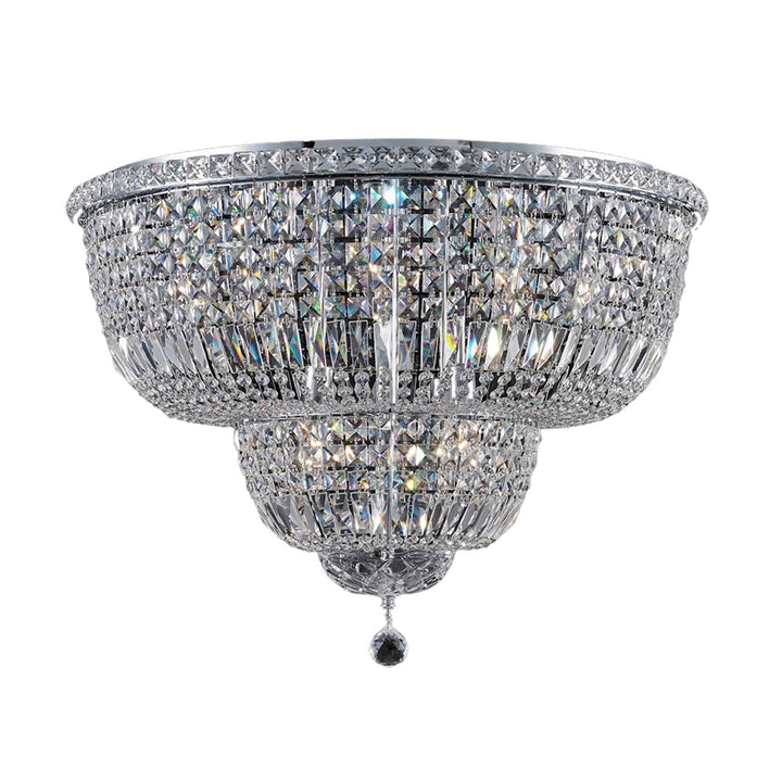Empress Flush Mount Basket Chandelier - CHROME - W:70cm - Designer Chandelier Australia